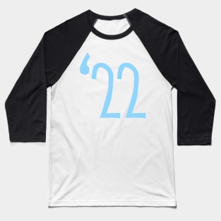 Class of 2022 in Sky Blue Baseball T-Shirt